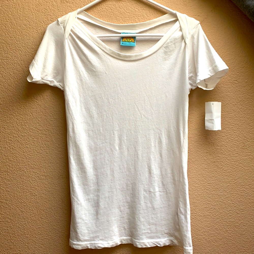 C&C California Women’s White Tee Top
